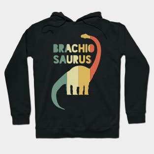 Brachiosaurus Vintage Sunset Retro Herbivore Hoodie